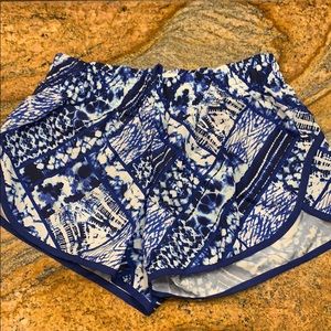 Danskin Now Blue and White lined swim shorts